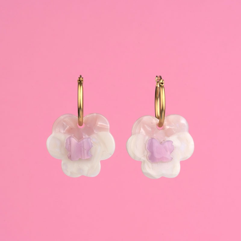 Coucou Suzette - Rose Earrings