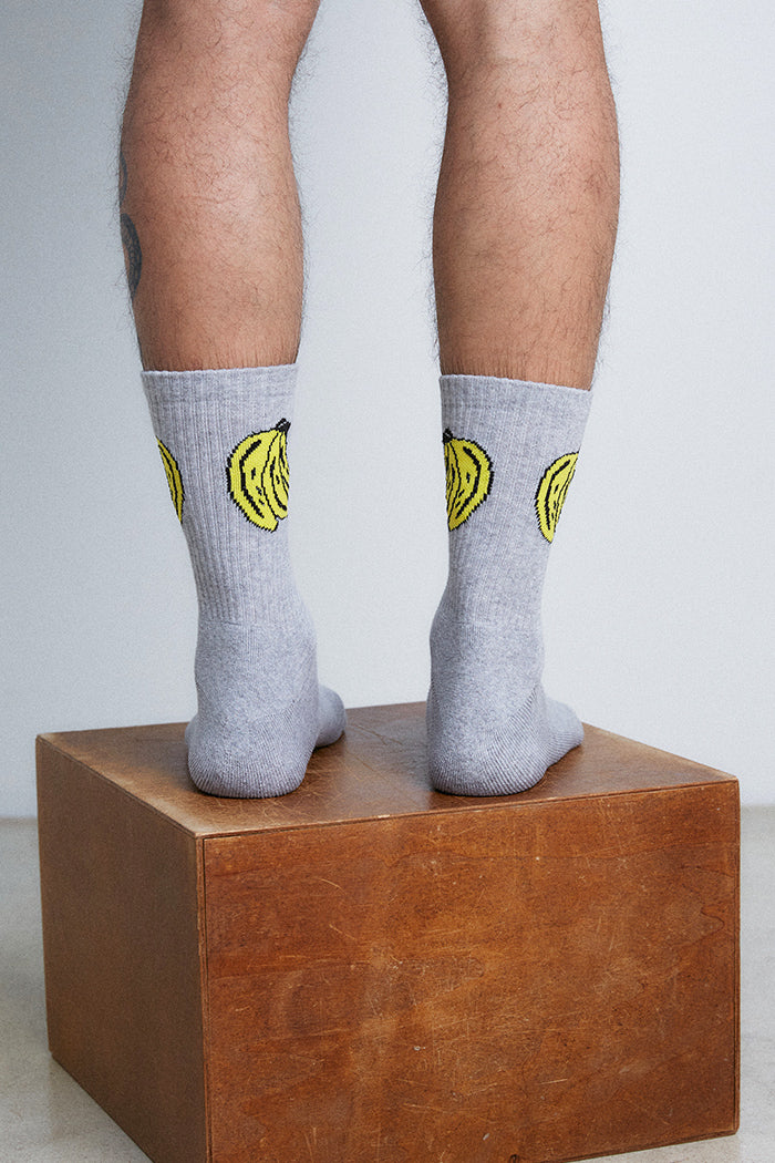 Chaussettes Bananes Grises