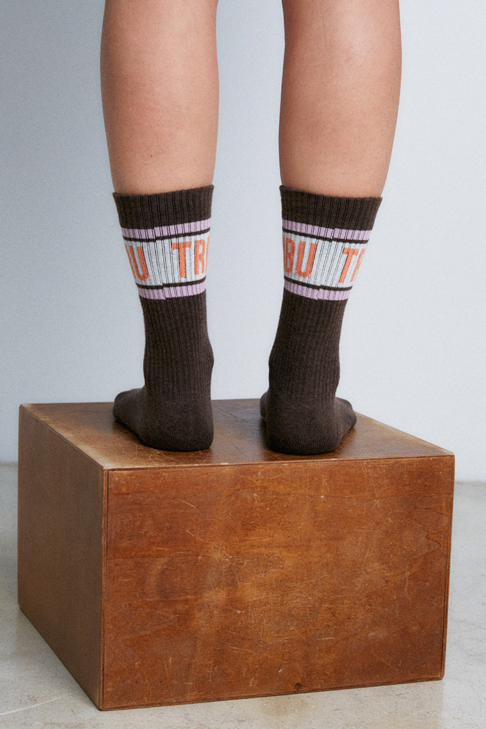 Chaussettes TRIBU Marron
