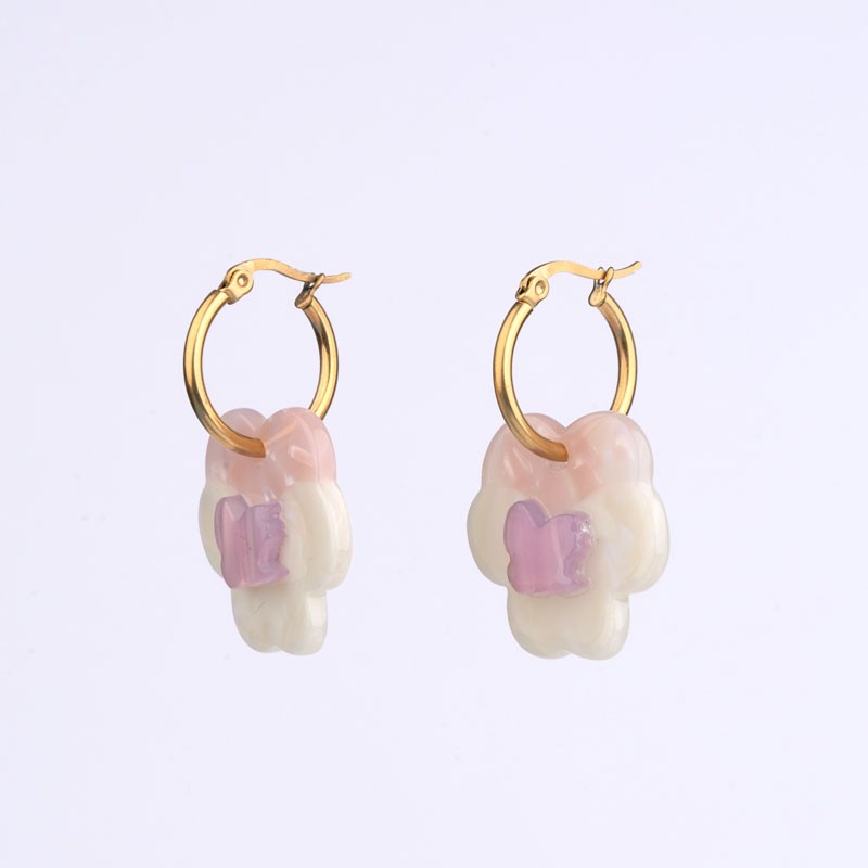 Coucou Suzette - Rose Earrings