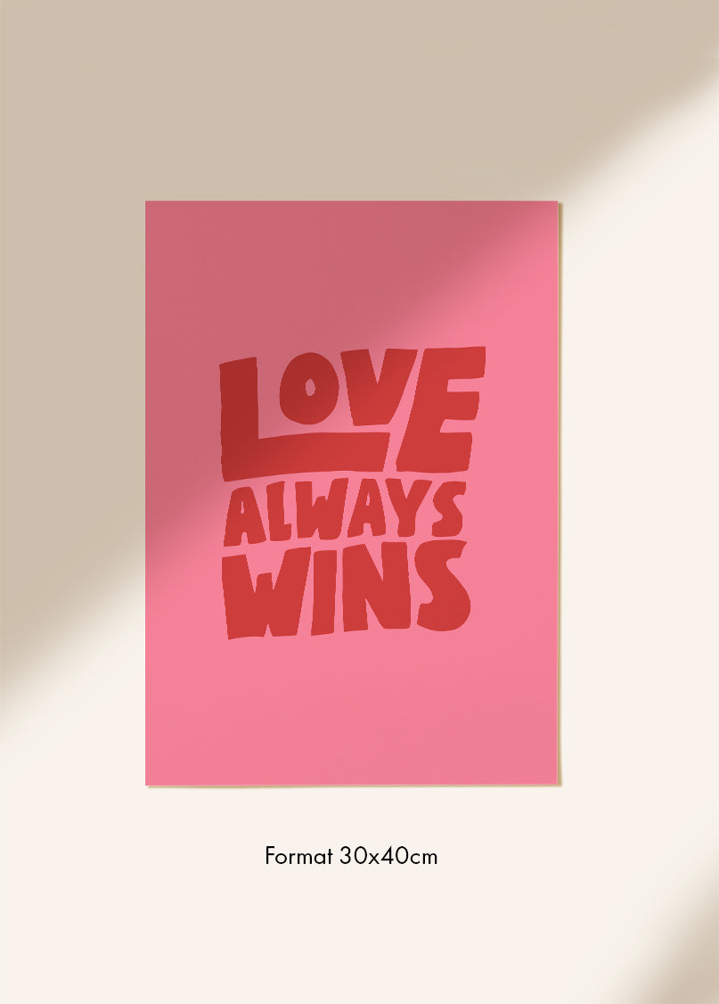 Poster Love always wins