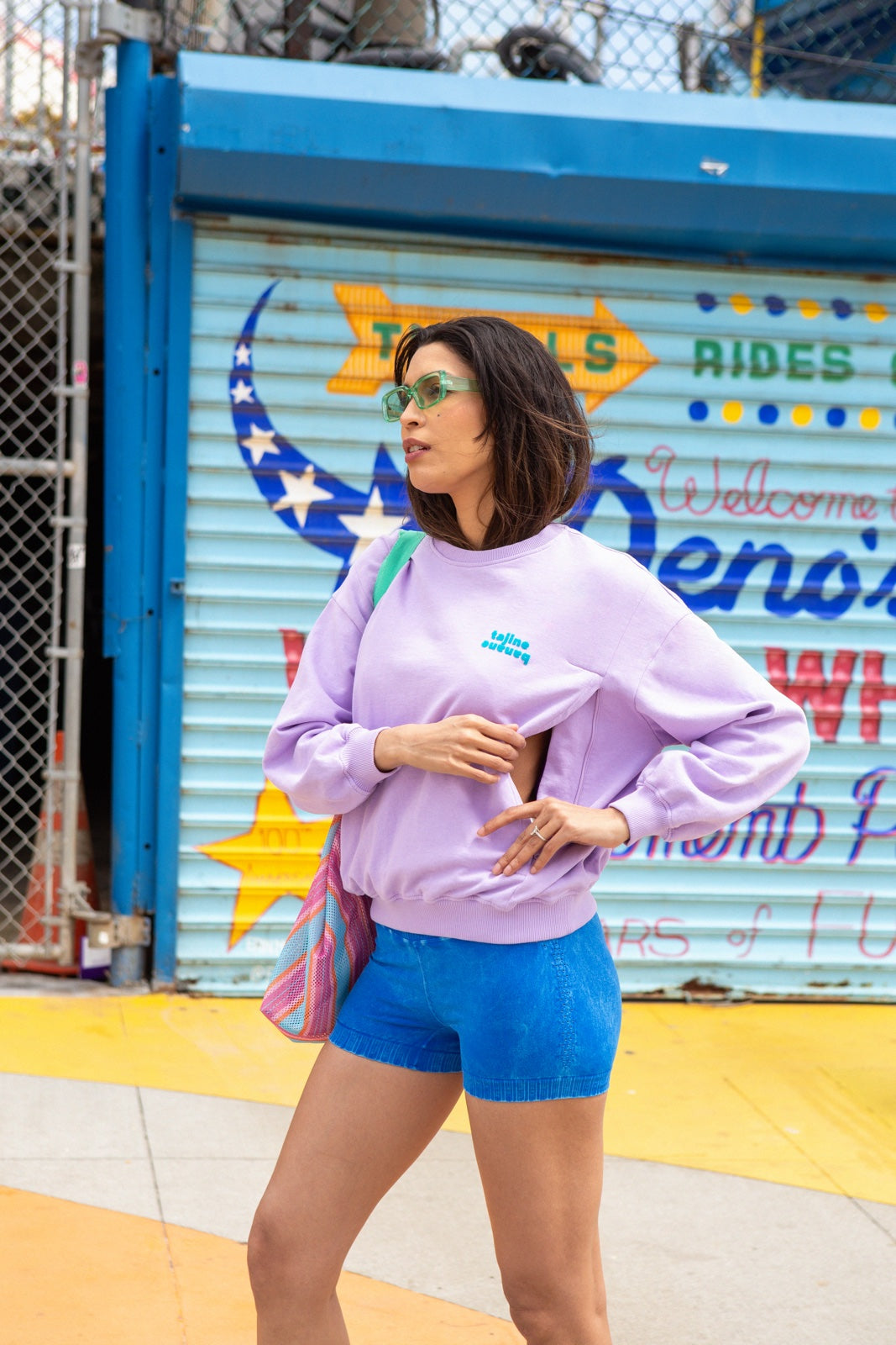 Sweat Allaitant La P'allaite Mauve