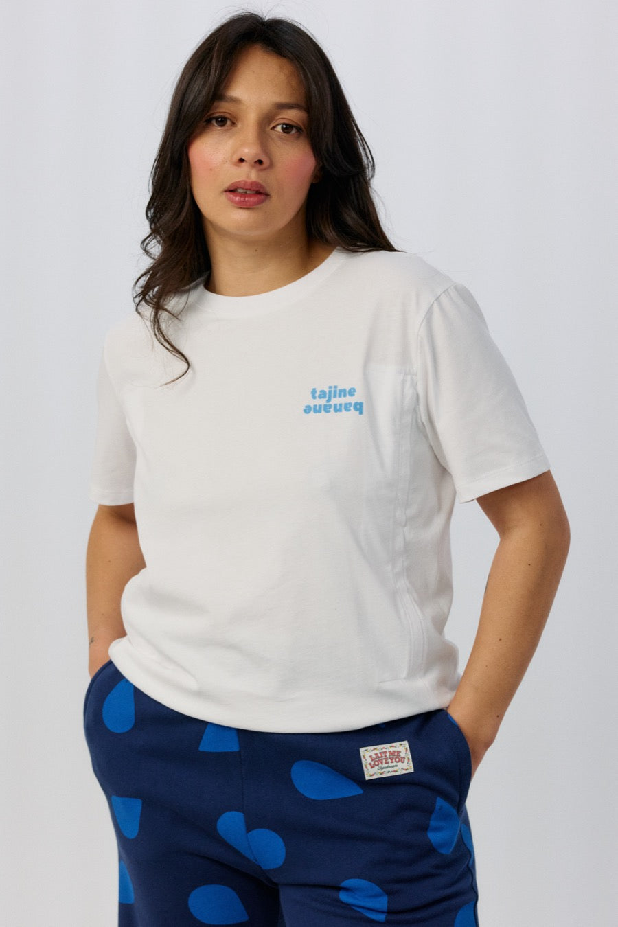 T-shirt Allaitant La p'allaite Blanc
