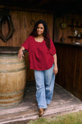 Blouse Allaitante Coeur brûlant