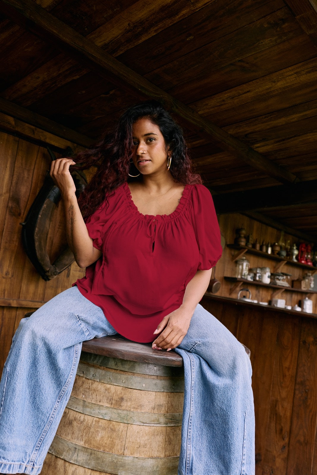 Blouse Allaitante Coeur brûlant