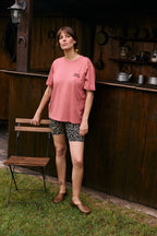 T-shirt Allaitant La P'allaite - Vintage Rose