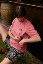 T-shirt Allaitant La P'allaite - Vintage Rose
