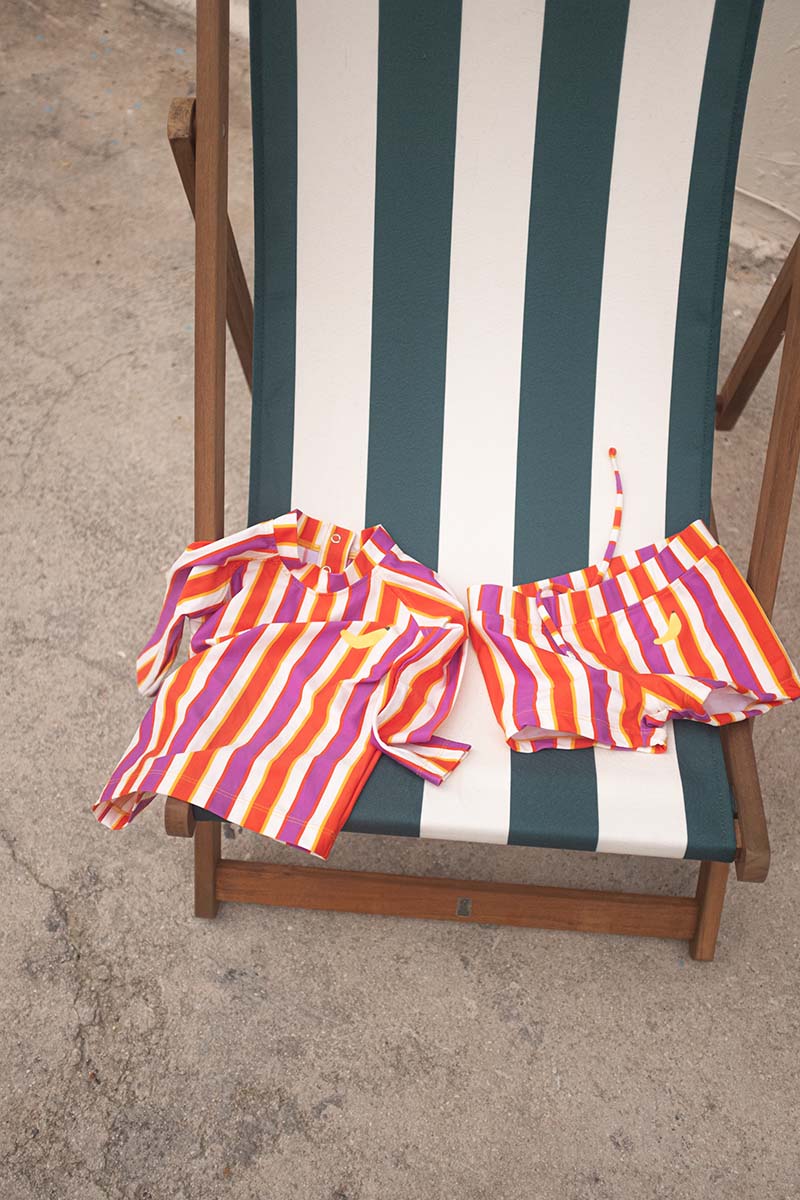 T-shirt anti-UV enfant Milano Rayures - Ysé x Tajinebanane