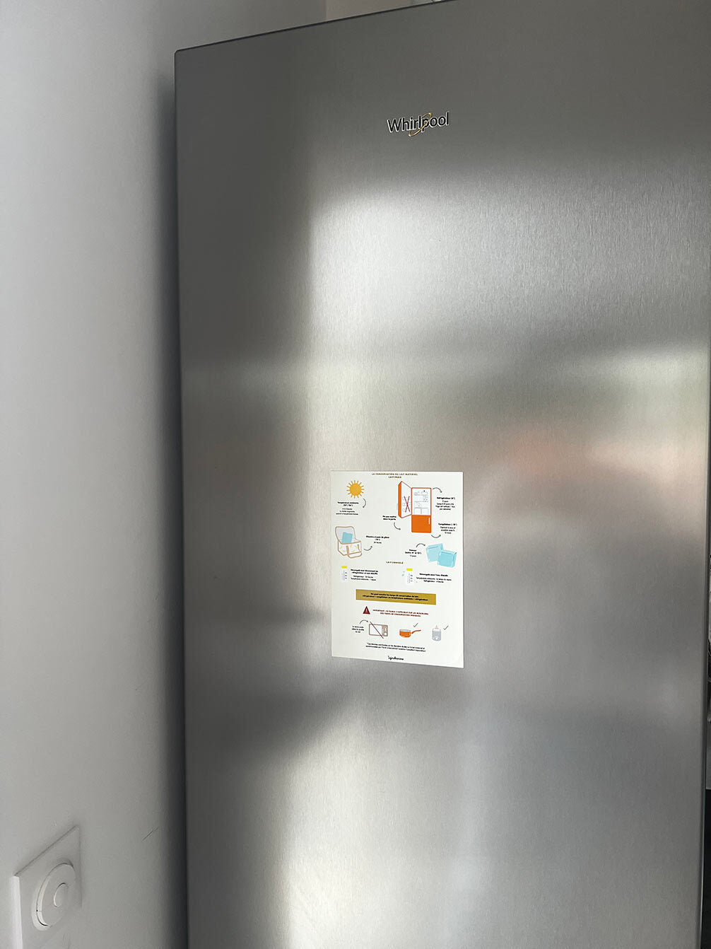 Magnet conservation du lait maternel