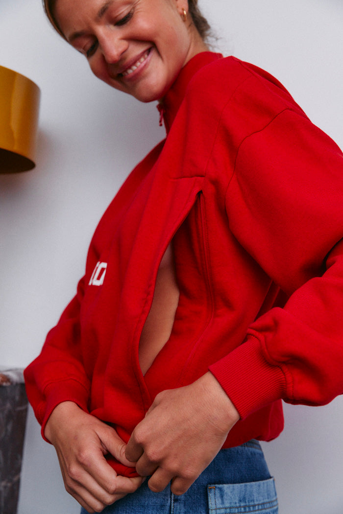 Sweat Allaitant Mom Red