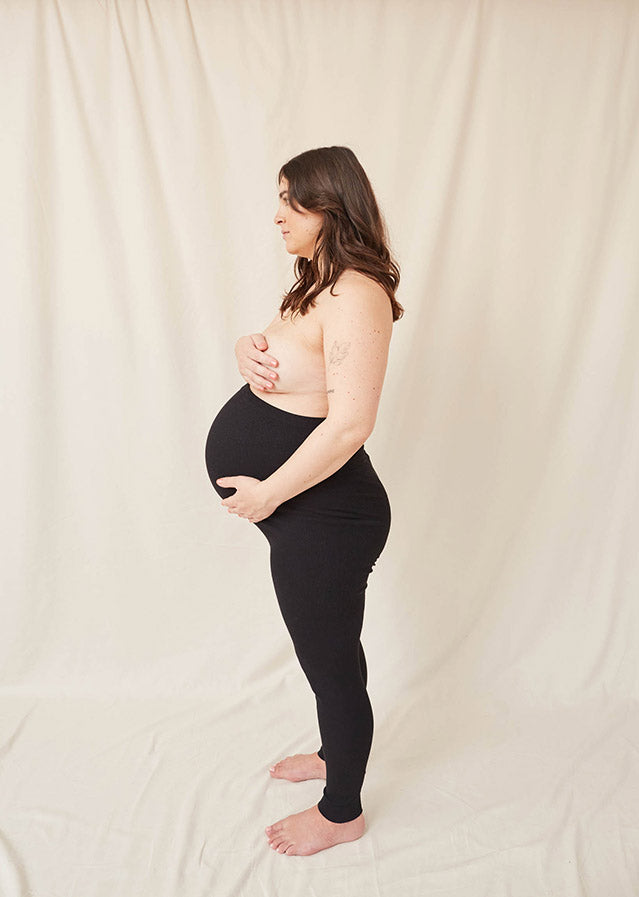 Legging grossesse taille haute eco-responsable long - noir, Vêtements de  grossesse