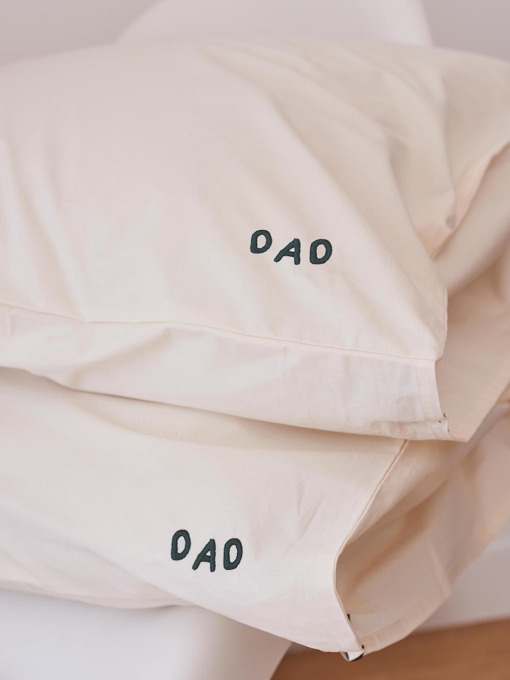 Duo Embroidered Pillowcases 65cmx65cm