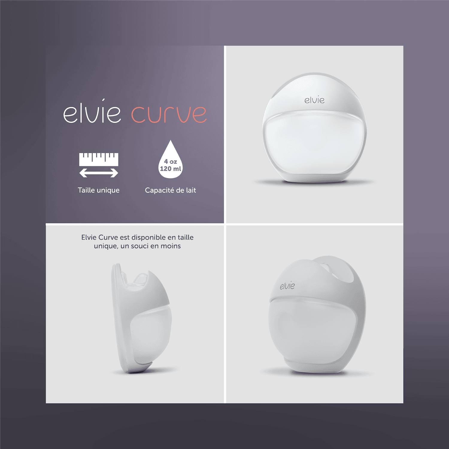 Elvie Curve - Tire-Lait Silicone Manuel
