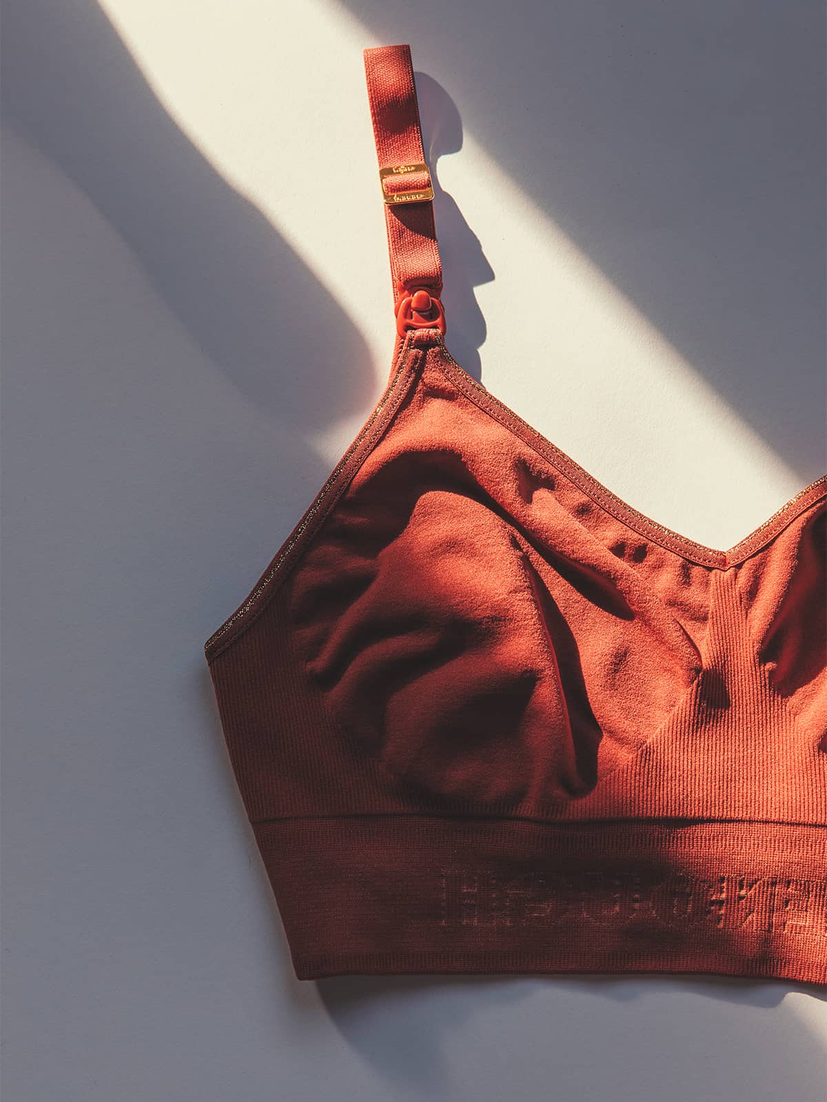 Brassière d'allaitement I'm enough - Tajinebanane x Cache Cœur noir terracotta